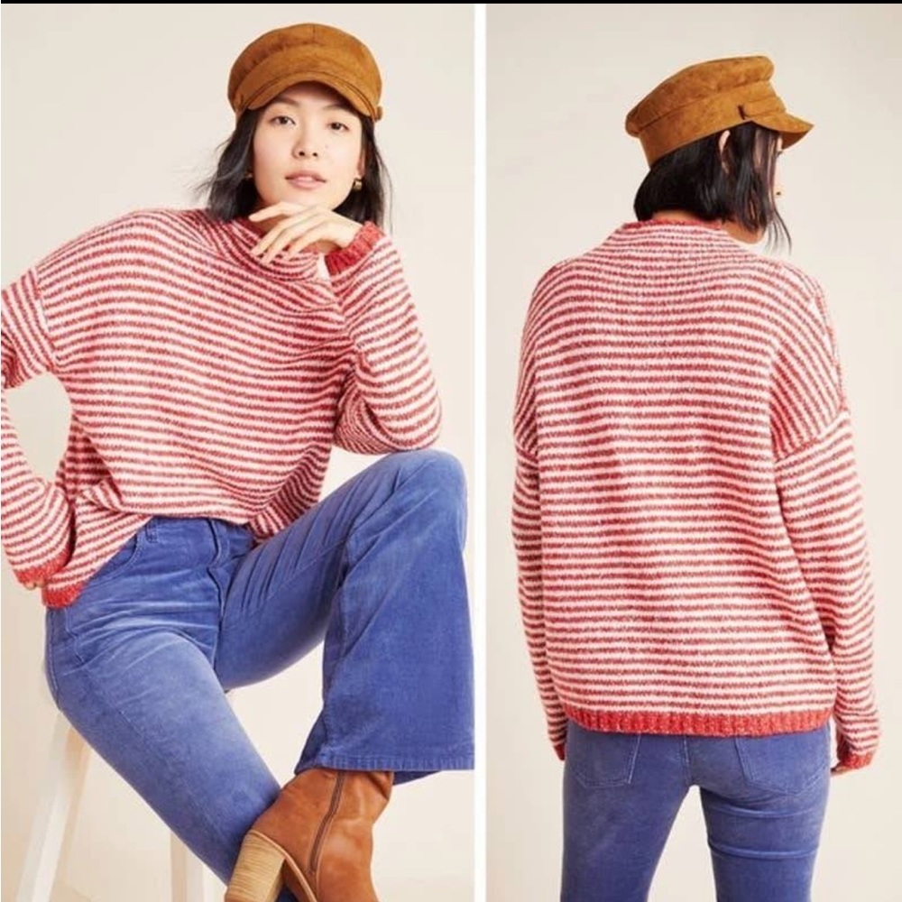 Anthropologie Linnea Mock Neck Sweater